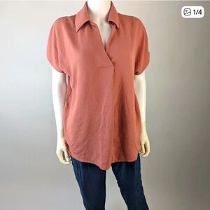 Misia Women's Rust Button Down Shirt